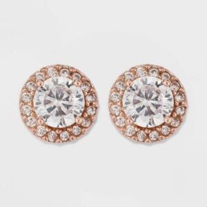 A New Day Sterling Silver Cubic Zirconia Nickel Free Earrings